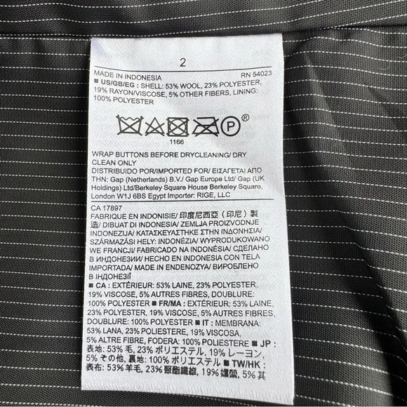 NWOT BANANA REPUBLIC FACTORY Wool Blend Jacket - Women's Size 2 - Picture 7 of 7